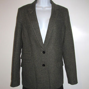 Banana Republic Wool Silk Hacking Blazer Jacket